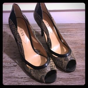 Guess by Marciano Chambery Snakeskin Like Heels